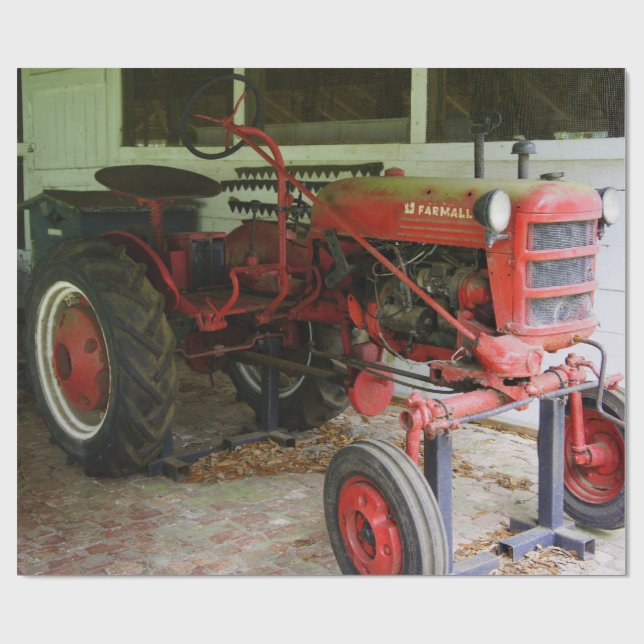 Papier Cadeau Tracteur de la Géorgie (Plat)