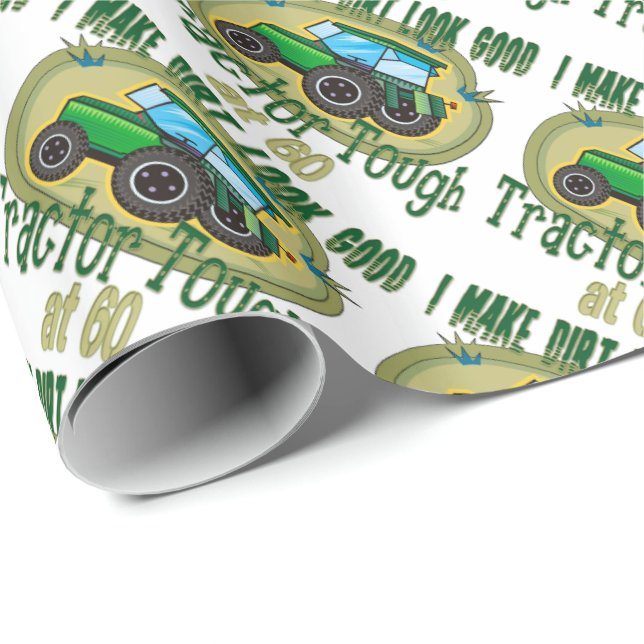 Papier Cadeau Tracteur Tough à 60 (Coin rond)