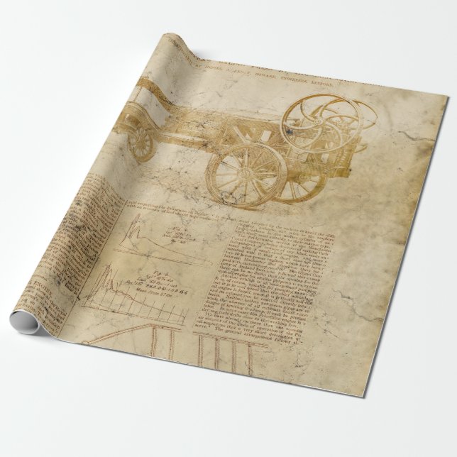 Papier Cadeau Tracteur vieilli et texte sur la page de découpage (Déroulé)