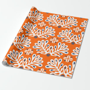 Papier Cadeau Traditional vintage ornament in Scandinavian style