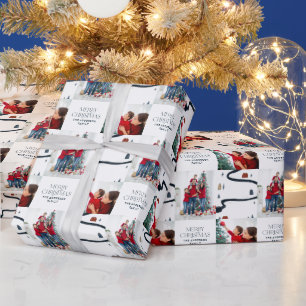 Papier Cadeau Traditionnel Russe 2 photo hiver Joyeux Noël