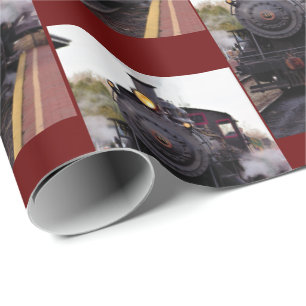 Papier Cadeau Train à vapeur