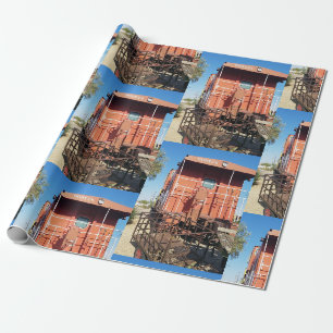 Papier Cadeau Train Caboose