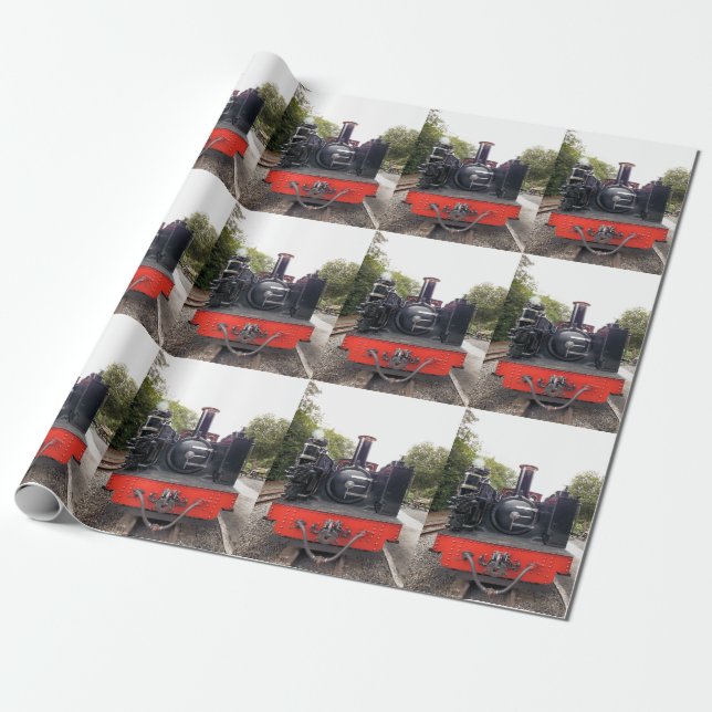 PAPIER CADEAU TRAINS À VAPEUR (Déroulé)