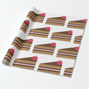 Papier Cadeau Tranchée De Gâteau