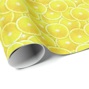 Papier Cadeau Tranches de citron