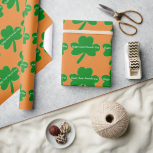 Papier Cadeau Trèfles de la Saint-Patrick