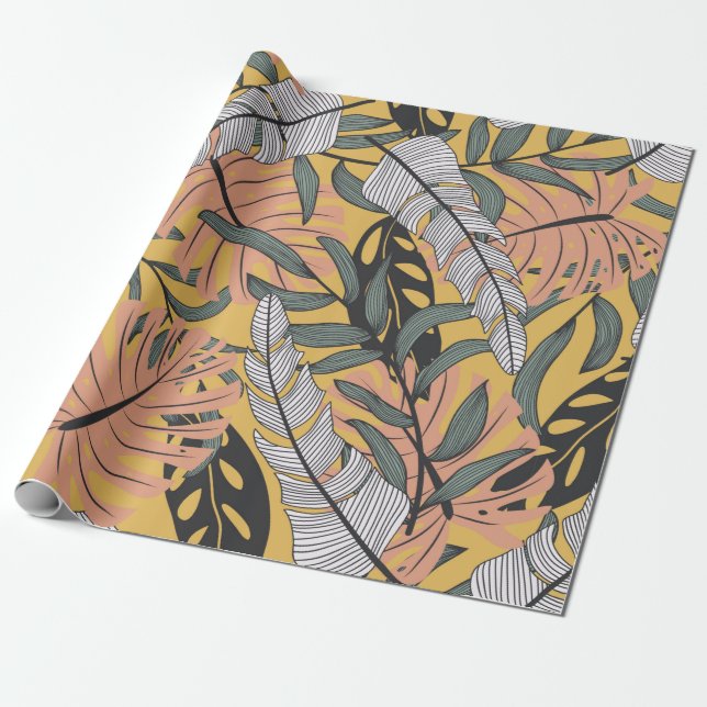 Papier Cadeau Trending abstract seamless pattern with colorful t (Déroulé)