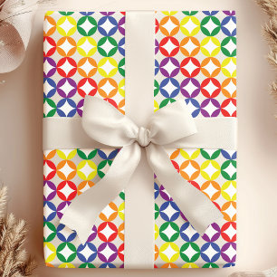 Papier Cadeau Trendy Chic Rainbow Diamonds