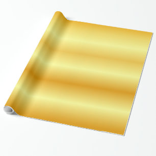 Papier Cadeau Trendy Glossy Faux Or Élégant cadeau doré moderne