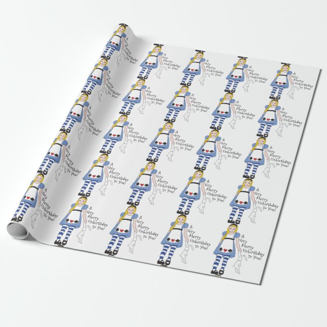 Papier Cadeau Très joyeux anniversaire (Déroulé)