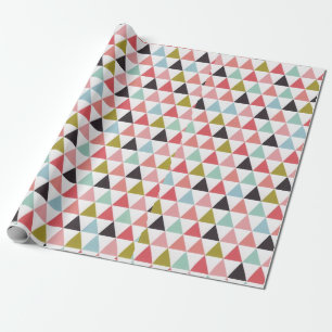 Papier Cadeau Triangle géométrique coloré Vibrant Contemporain