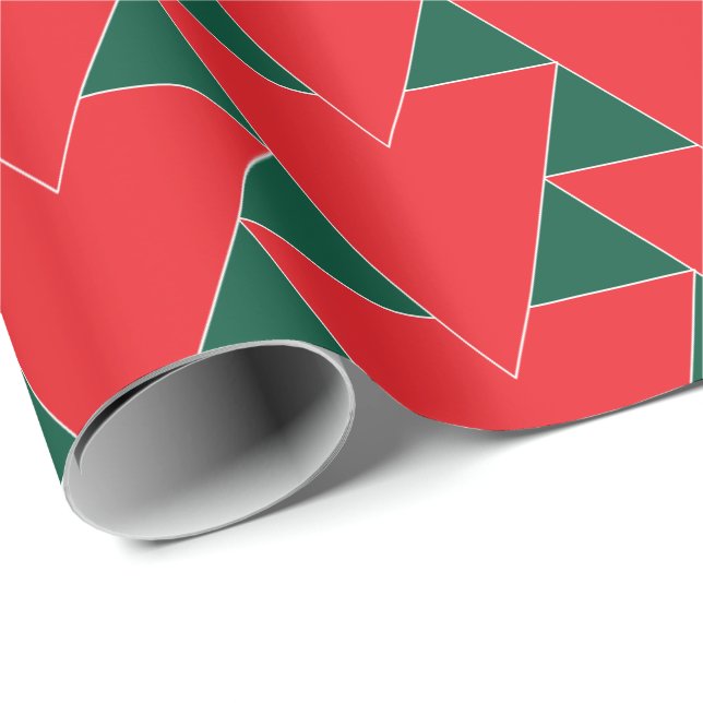 Papier Cadeau Triangle Wrapping Paper (Coin rond)