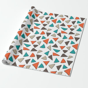 Papier Cadeau Triangles colorés Anniversaire
