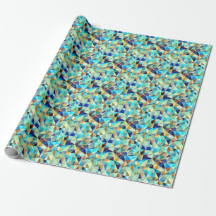 Papier Cadeau Triangles géométriques : Motif Abstrait coloré