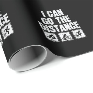 Papier Cadeau Triathlon I Can Go The Distance