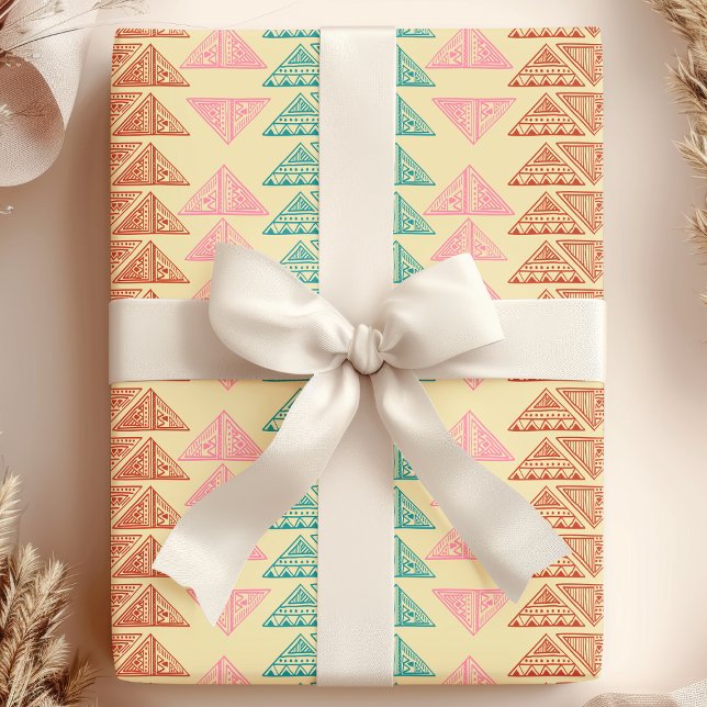 Papier Cadeau Tribal Arrowhead Motif africain Abstrait (Créateur téléchargé)