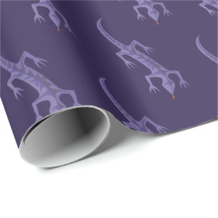 Papier Cadeau Tribal Lizard Mauve Motif