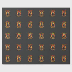 Papier Cadeau Trick Or Treat Halloween Fantôme Citrouille Maison