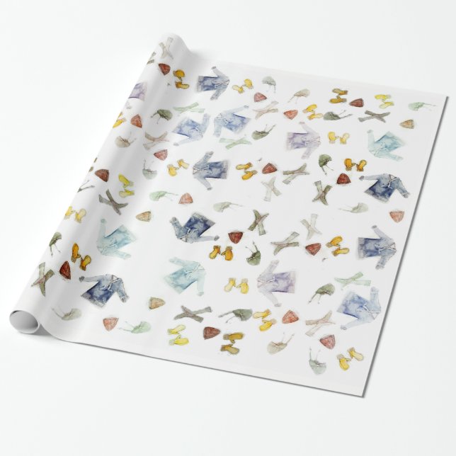 Papier Cadeau Tricots Giftwrap (Déroulé)
