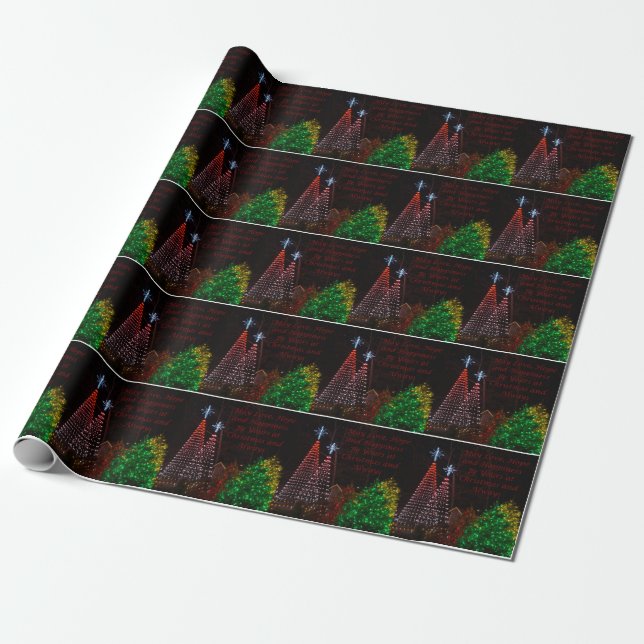 Papier Cadeau Trois Arbres Au Salut De Midtown (Déroulé)