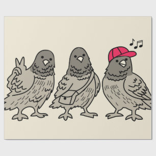 Papier Cadeau Trois meilleurs amis