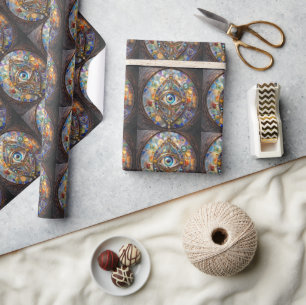 Papier Cadeau Troisième œil sur verre et bronze