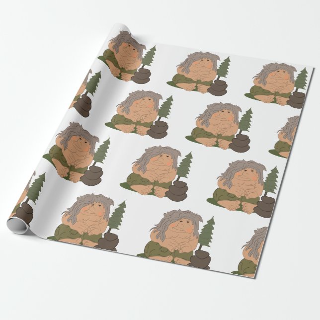 Papier Cadeau Troll (Déroulé)