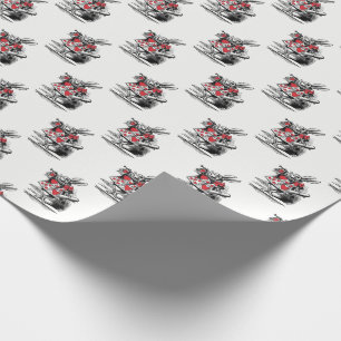 Papier Cadeau Trompettiste du Lapin Blanc Alice aux pays des mer