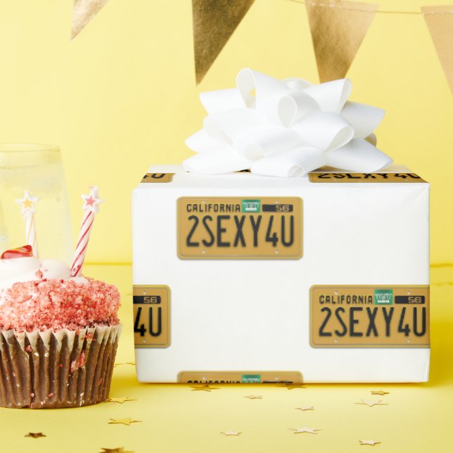 Papier Cadeau Trop sexy pour toi (Fête d'anniversaire)