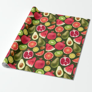 Papier Cadeau Tropcal fruit wrapping paper
