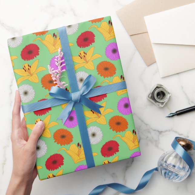 Papier Cadeau Tropical Blossom (Cadeaux)