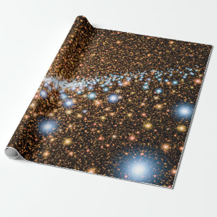Papier Cadeau Trou noir d'Andromède, étoiles bleues - Concept d'