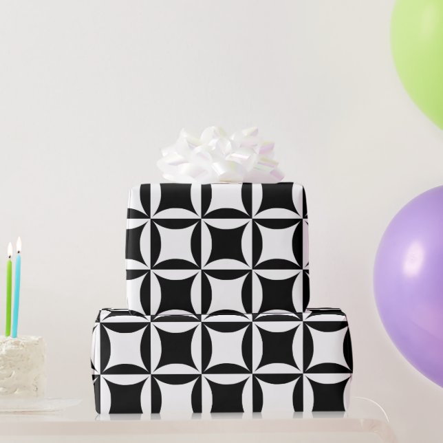 Papier Cadeau Trou noir dans le Motif de la porte de la grange (Cadeaux de fête)