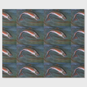 Papier Cadeau Truite de ruisseau tachetée