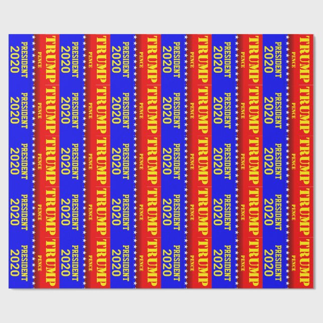 PAPIER CADEAU TRUMP 2020 (Plat)
