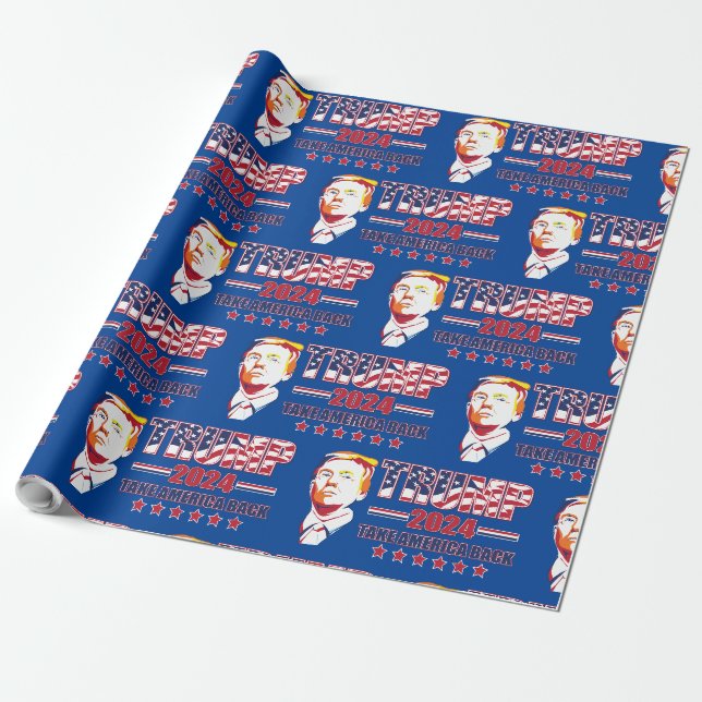 Papier Cadeau Trump 2024 : Retour de l'Amérique (Déroulé)