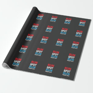 Papier Cadeau Trump 2024 Trump Vance élection de Run Spot Run Tr