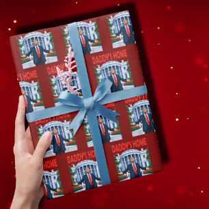 Papier Cadeau Trump Daddys Accueil Maison Blanche Enveloppe cade