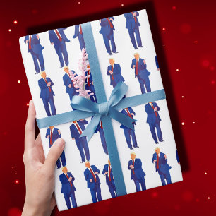 Papier Cadeau Trump Danse   Drôle Trump Dancing Gift