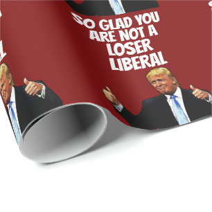 Papier Cadeau TRUMP FUNNY CHRISTMAS Papier à enveloppement