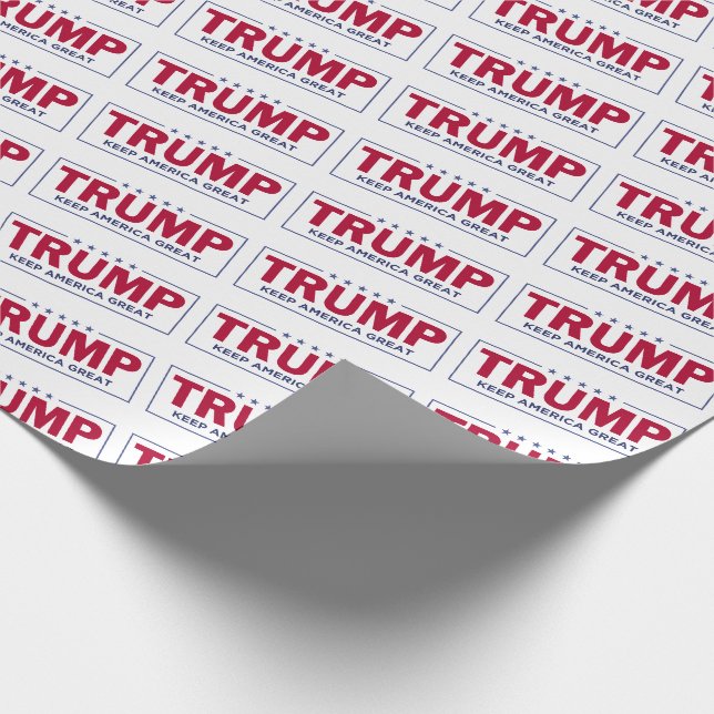 Papier Cadeau TRUMP - Gardez l'Amérique grande ! Papier d'emball (Coin)