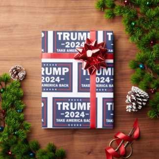 Papier Cadeau Trump Wrapper Paper Reprenez l'Amérique