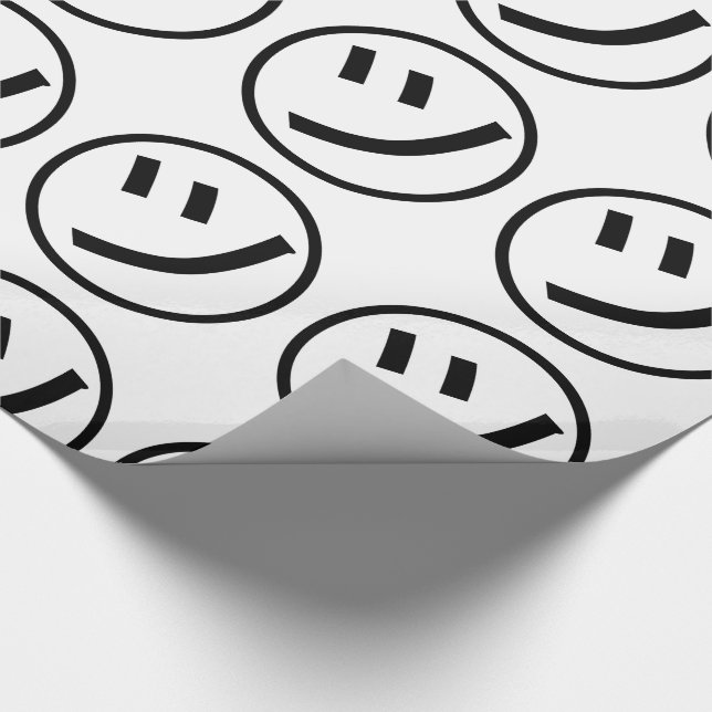 Papier Cadeau ㋡ Tsu Kana Katakana Smiling Emoji / Emoticon (Coin)