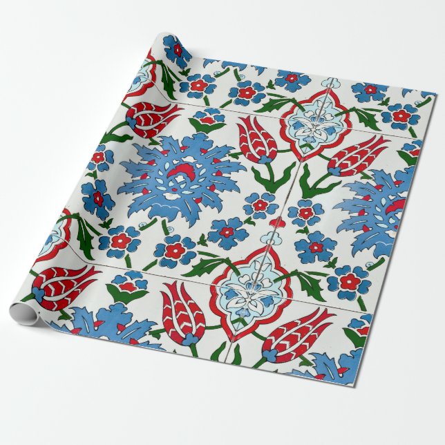 Papier Cadeau tuile d'iznik (Déroulé)