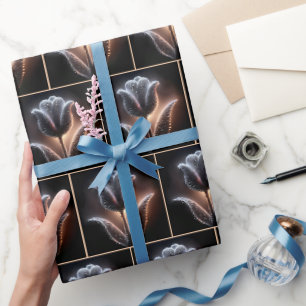 Papier Cadeau Tulipe Glissante Avec Arrosage