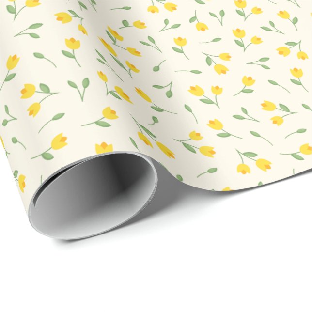 Papier Cadeau Tulipes (Coin rond)
