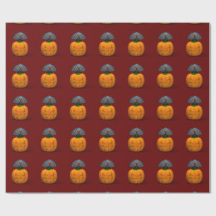 Papier Cadeau Turquie Et Citrouille
