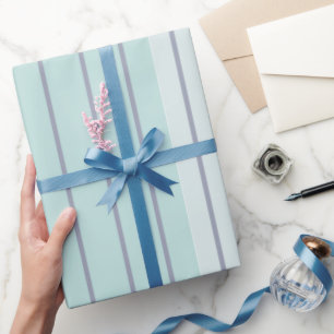 Papier Cadeau Turquoise Bleu Gris Gris Gris Moderne Simple