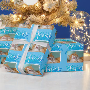 Papier Cadeau Typographie d'animal de compagnie de chat mou Phot
